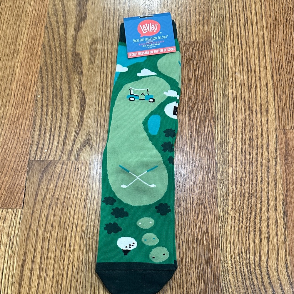 Green Golf Course Socks